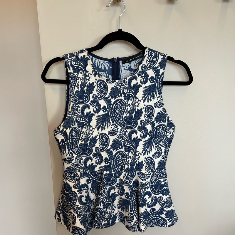 Blusas peplum zara hot sale