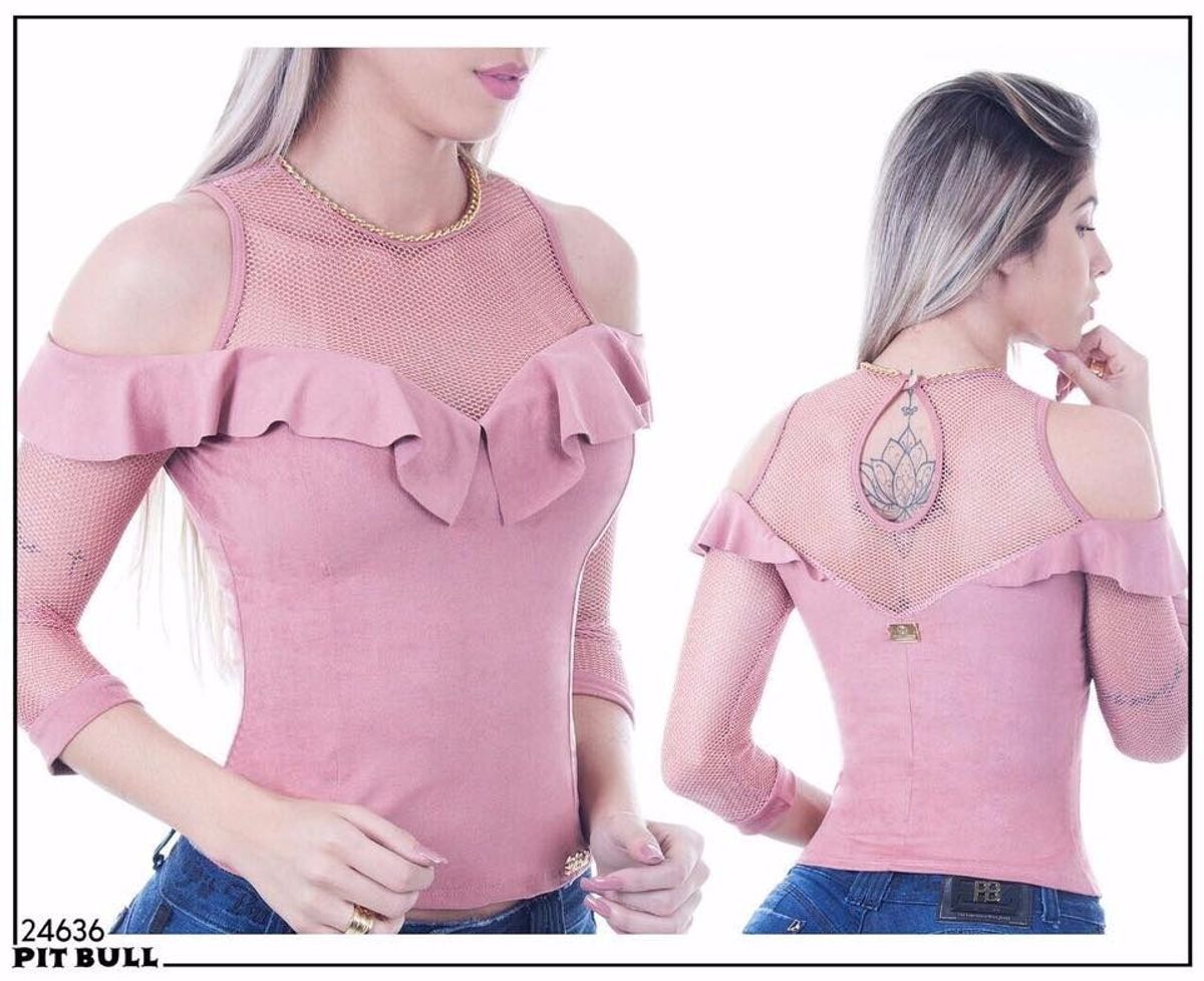 blusa feminina pit bull