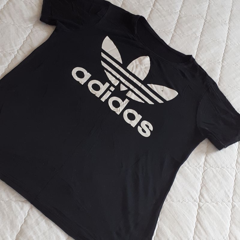 Blusa preta best sale adidas feminina