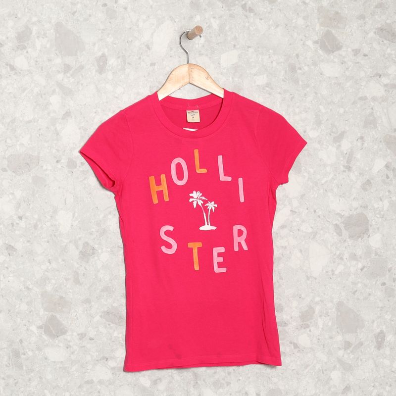 Blusa Rosa Hollister Hollister Usado 108537185 enjoei