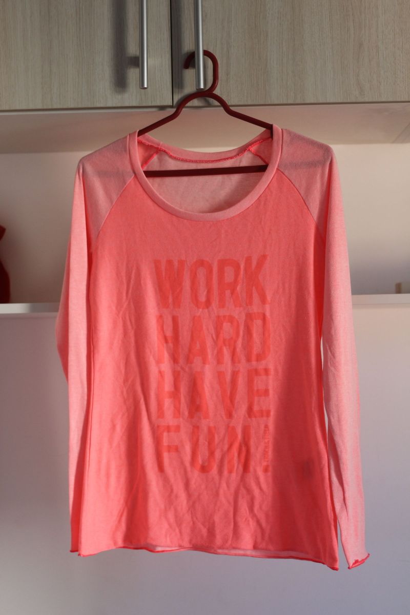 blusa rosa neon - blusas track & field