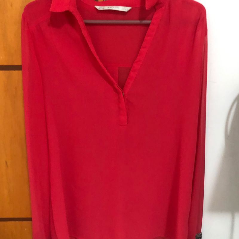 Blusas discount rosas zara
