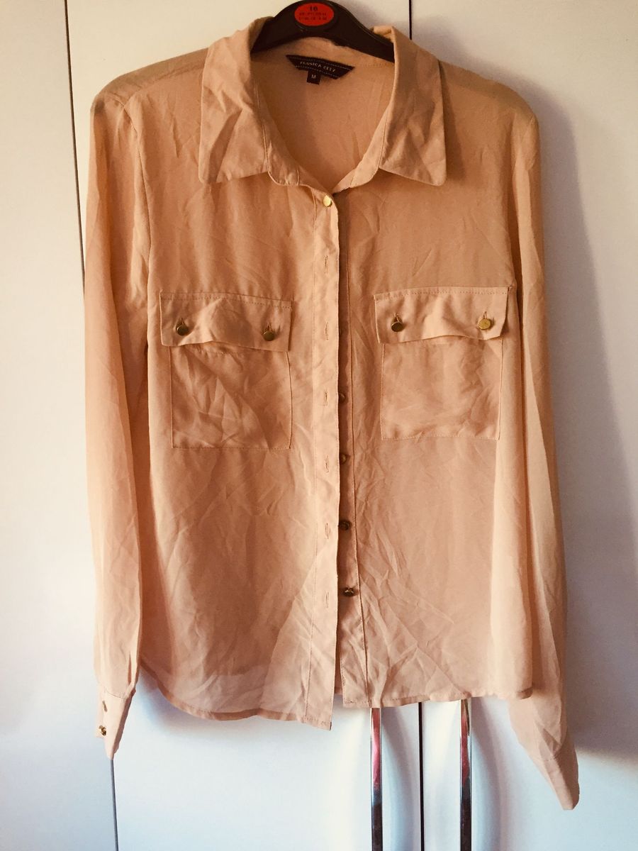camisa social feminina c&a