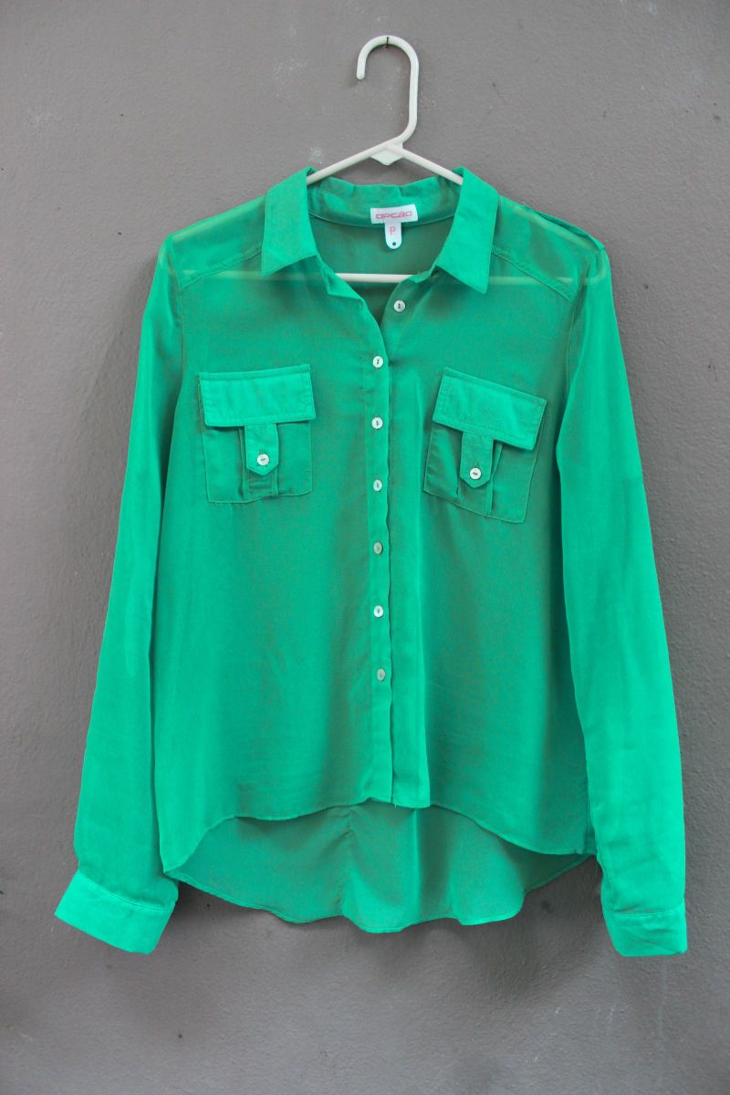 modelo de blusa verde