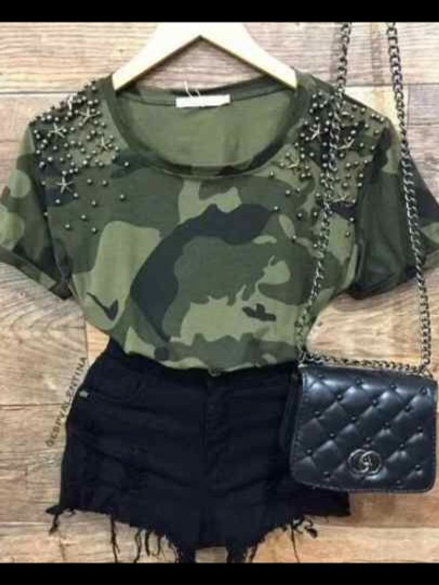 blusa feminina militar