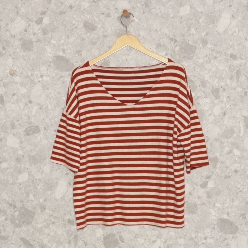 Blusa Terracota Listrada Riachuelo Blusa Feminina Riachuelo