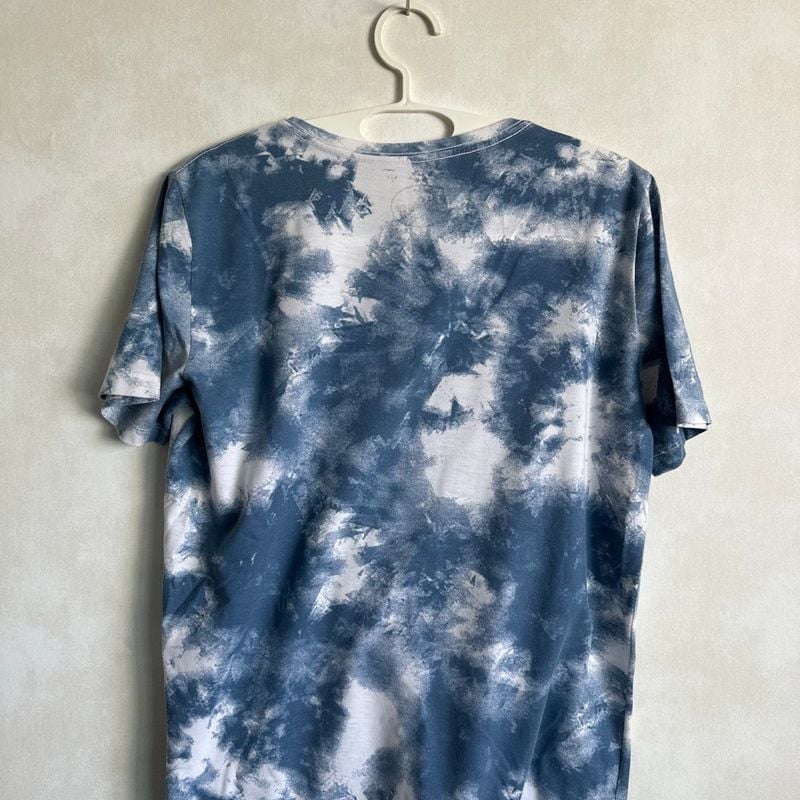 Blusa Tie Dye Azul do Stitch | Blusa Feminina Renner Usado