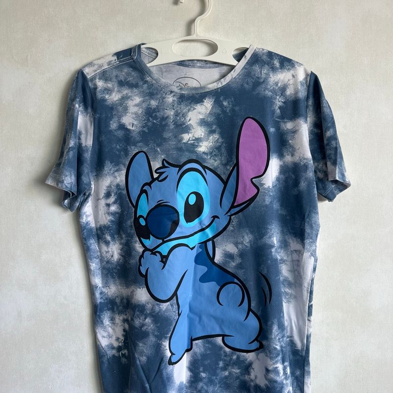 Tie Dye Blusa De Tik Tok Blusa Tie Dye Azul Do Stitch Blusa