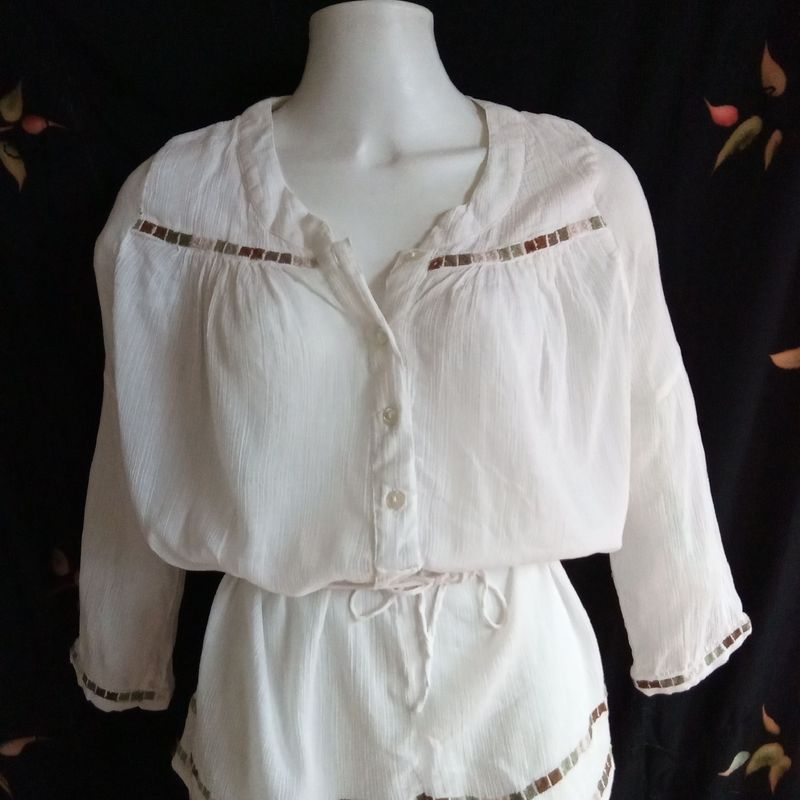 Blusa Tipo Bata Opção, Blusa Feminina Opção Usado 94655922