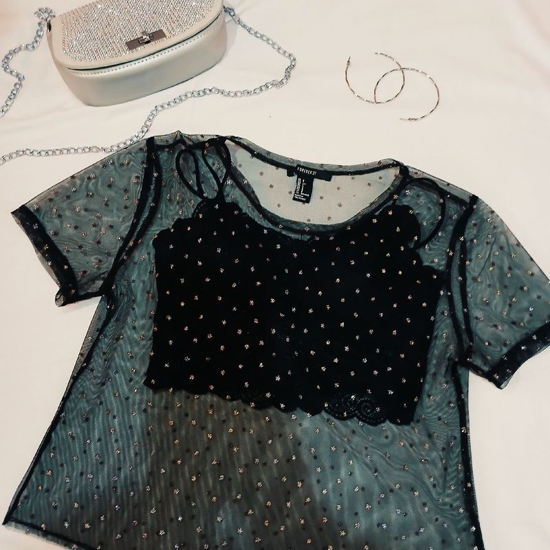 Blusa transparente forever 21 hotsell