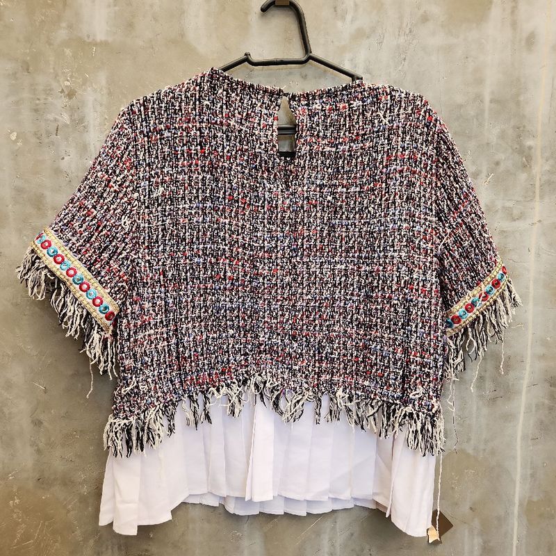 Blusa discount tweed zara