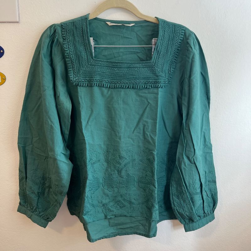 Blusa Verde Agua Zara Zara Usado 95924056 enjoei