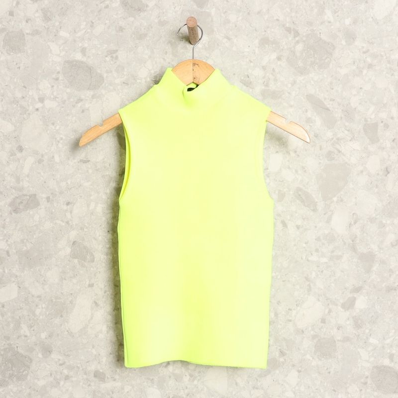 Blusa verde fosforescente hot sale