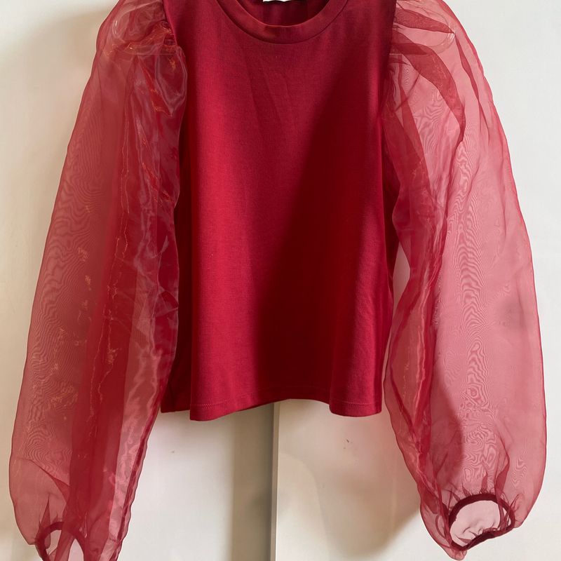 Blusa de organza discount zara