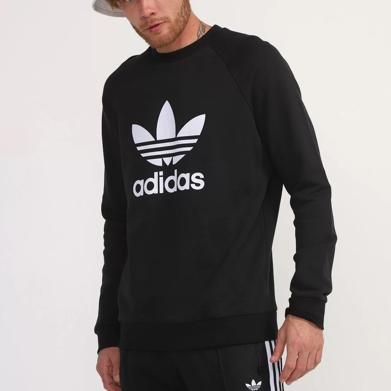 Moletom adidas hot sale gola careca