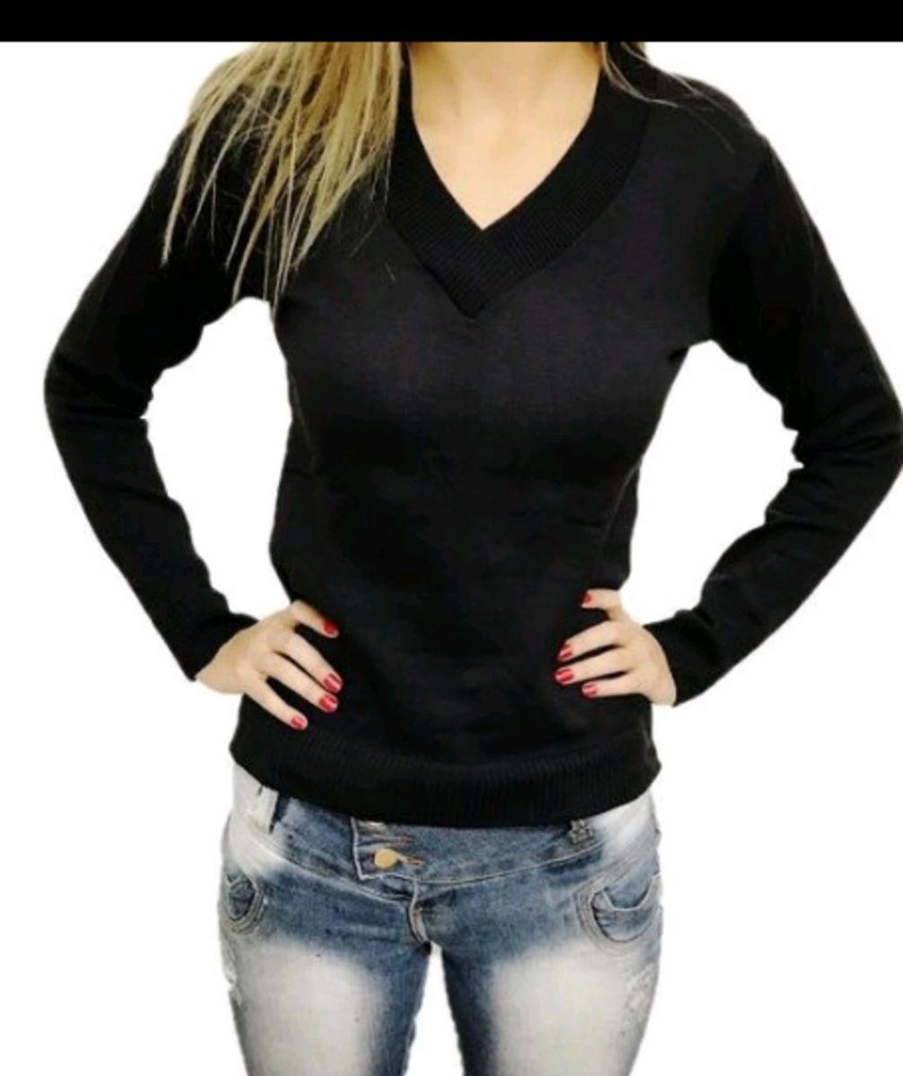 blusa de frio lisa