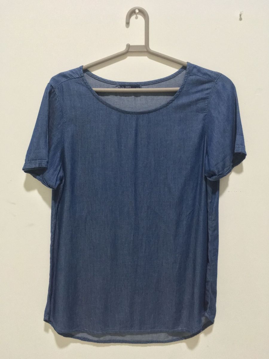 riachuelo blusa jeans feminina