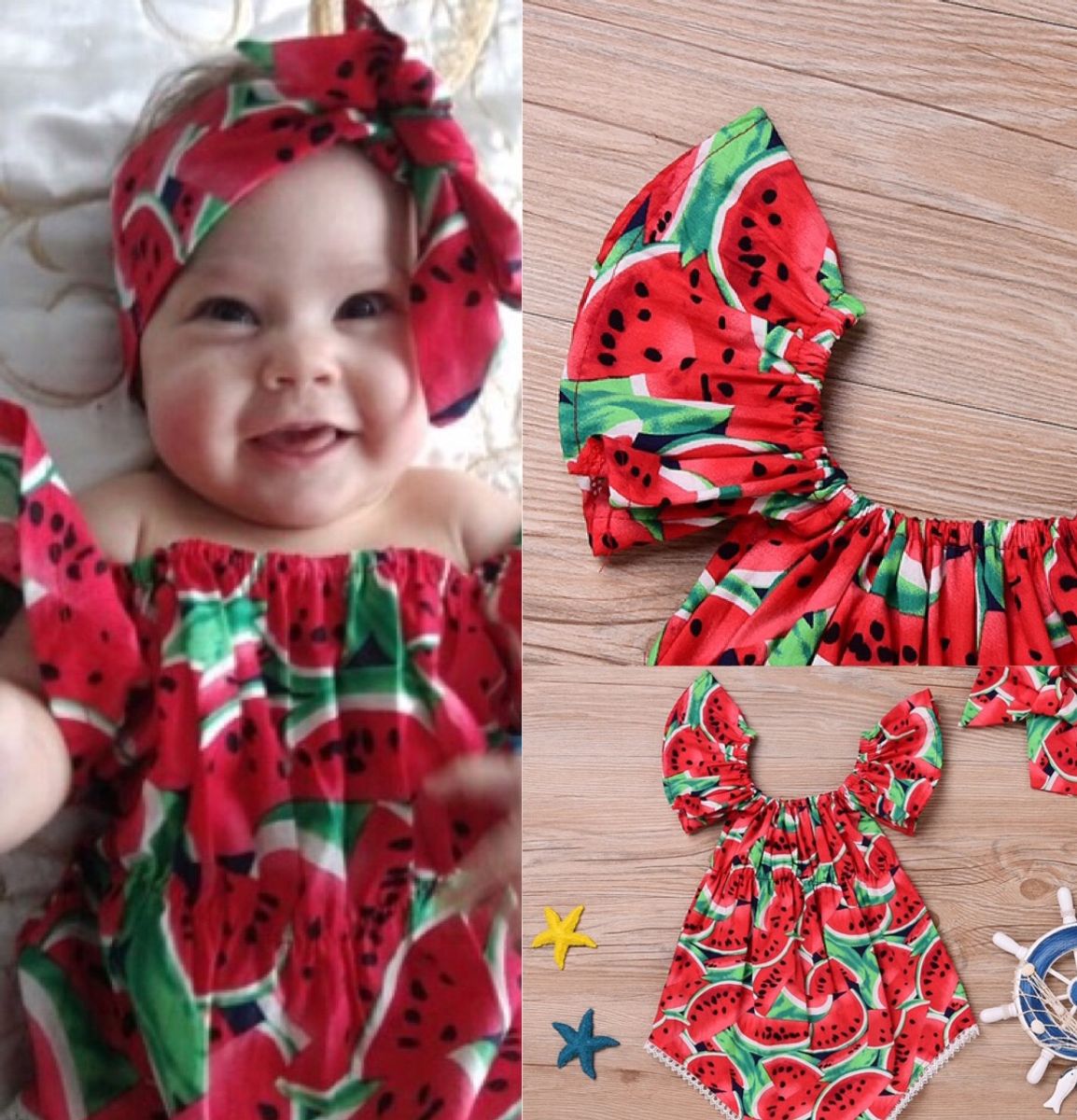 roupa de melancia infantil