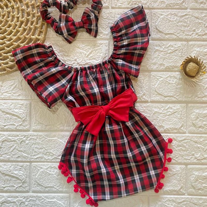 Roupa de best sale xadrez infantil