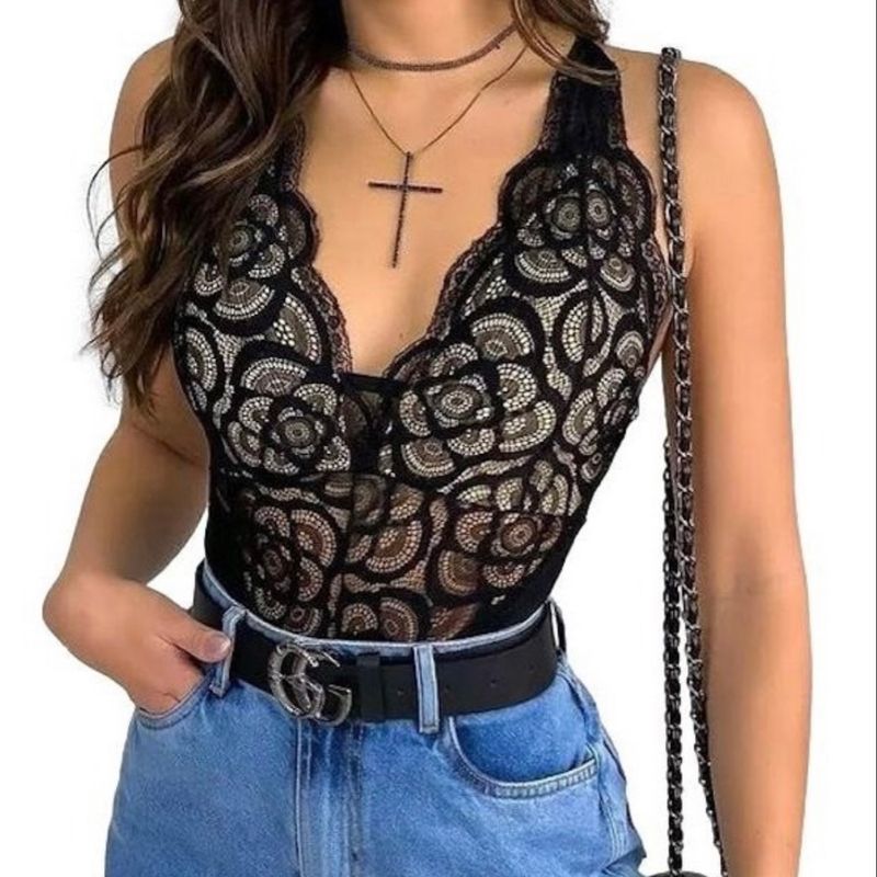 Top de renda para hot sale festa