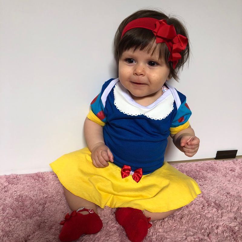 Roupa branca de neve hot sale baby