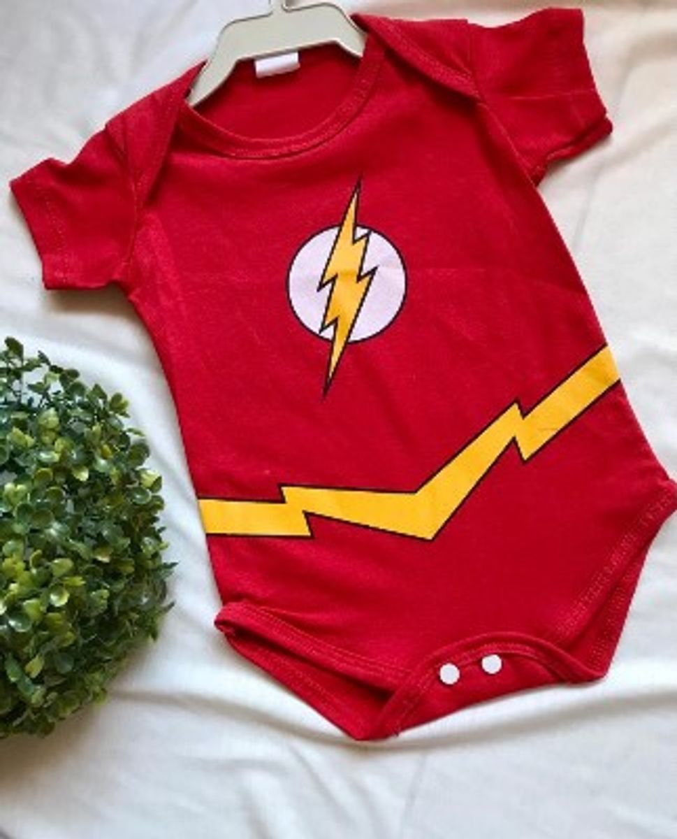 Body de Bebe Super Heroi Flash Marvel Fantasia Festa Personagem Unissex |  Roupa Infantil para Bebê Body De Bebe Nunca Usado 82083335 | enjoei