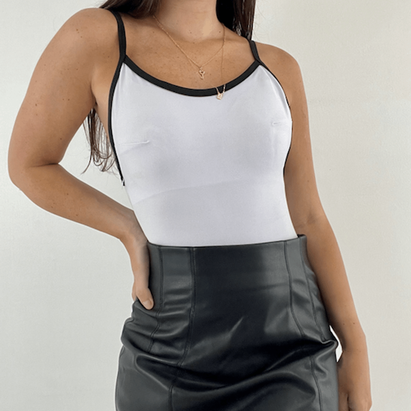 Body de Poa Preto e Branco, Blusa Feminina H&M Usado 66596333