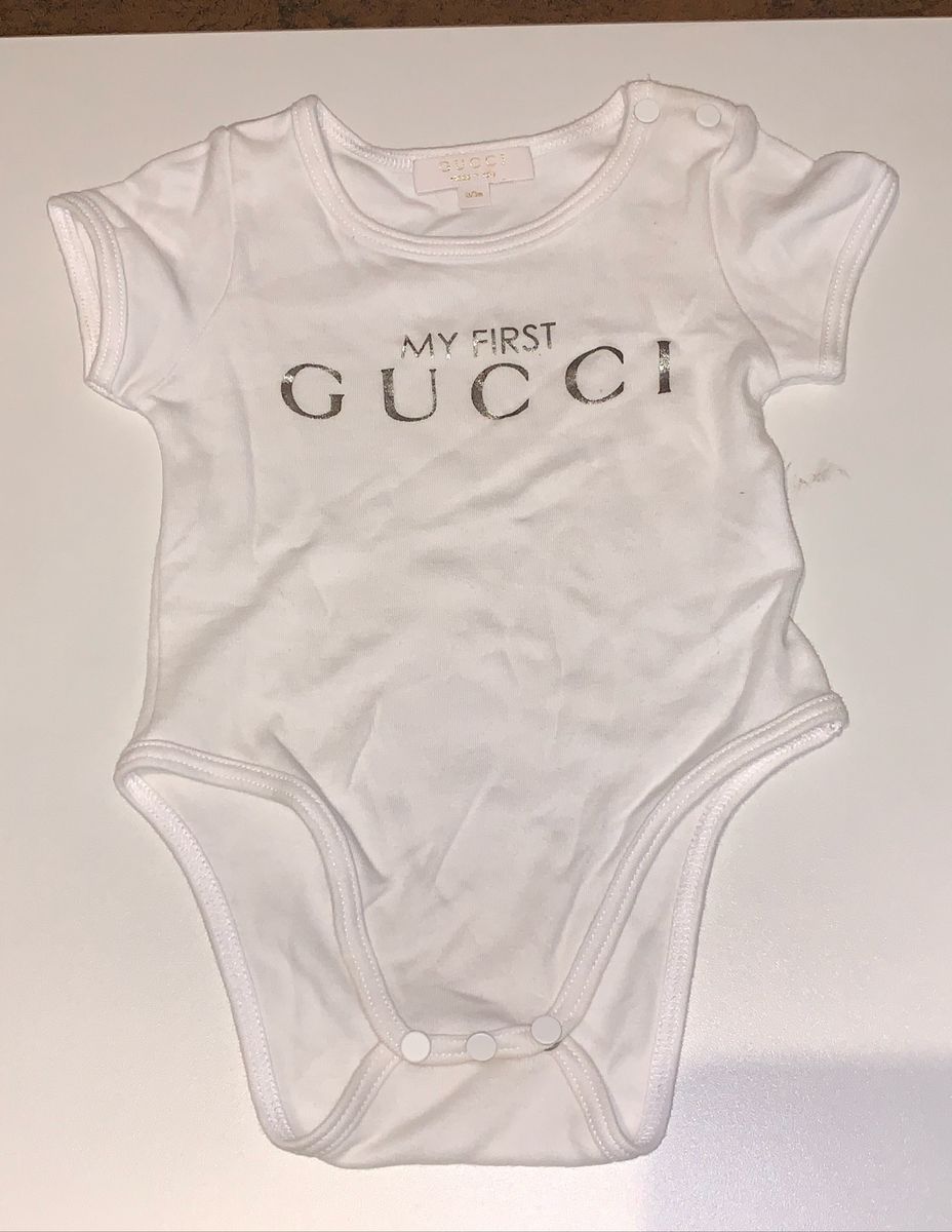 Body Gucci Tam 0 3 Meses Roupa Infantil Para Bebe Gucci Usado Enjoei