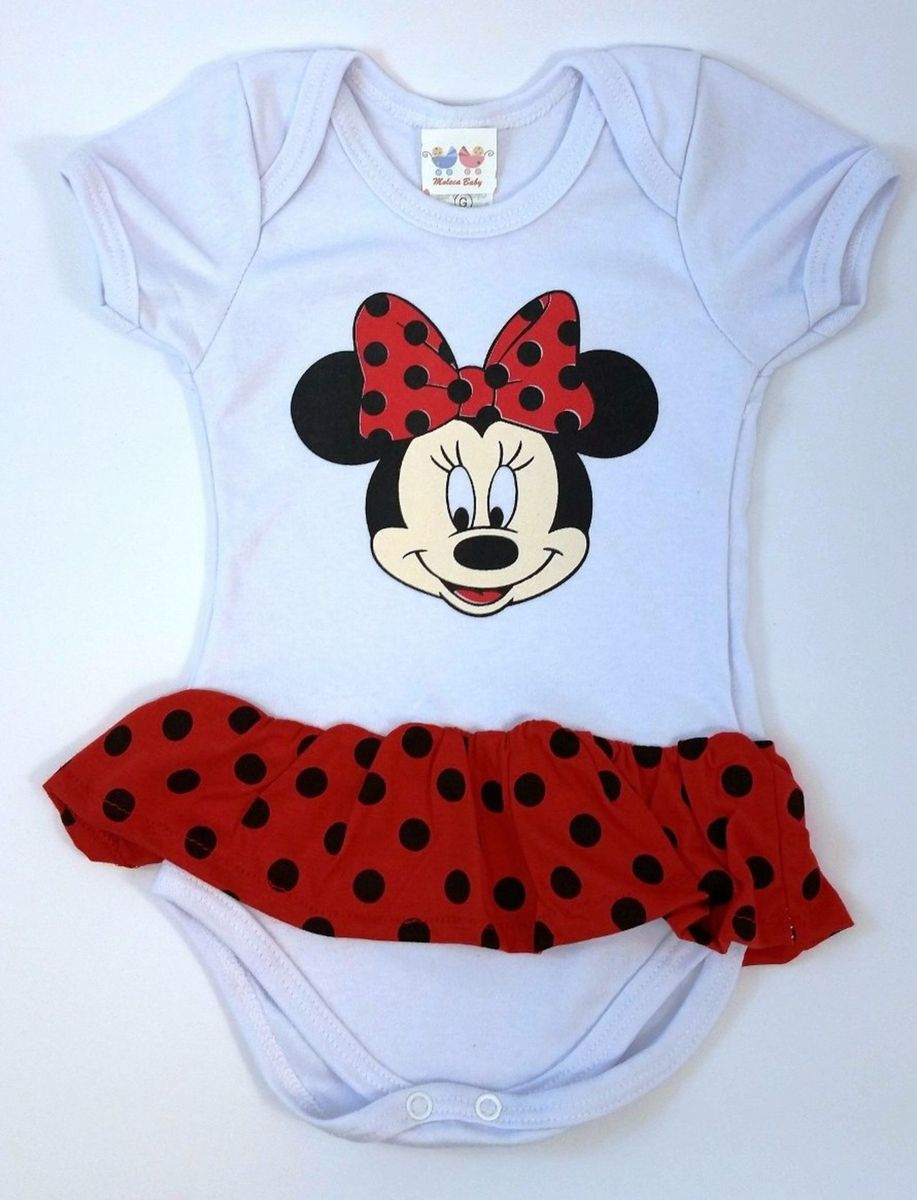 roupa de bebê da minnie