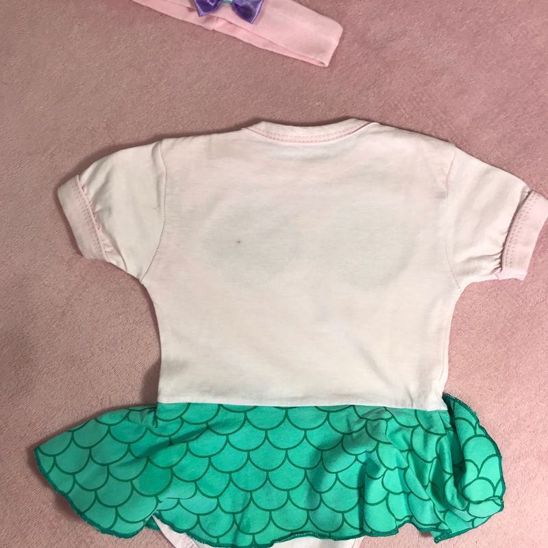 Body Pequena Sereia, Roupa Infantil para Bebê Usado 85938999