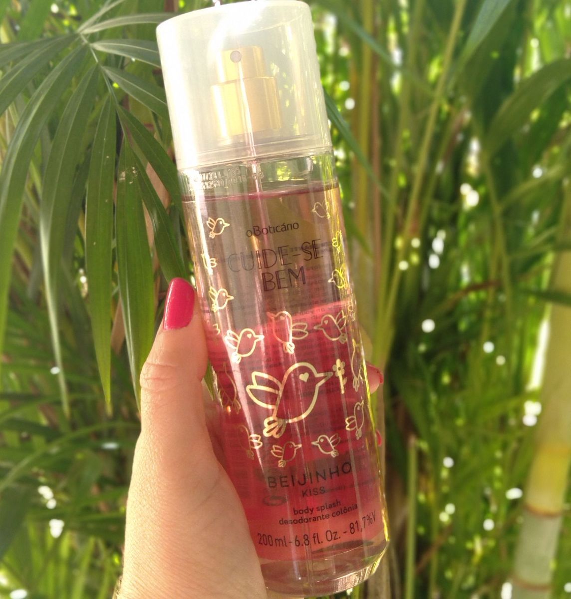 Body Splash Colônia Beijinho 200ml Perfume Feminino O Boticario Nunca