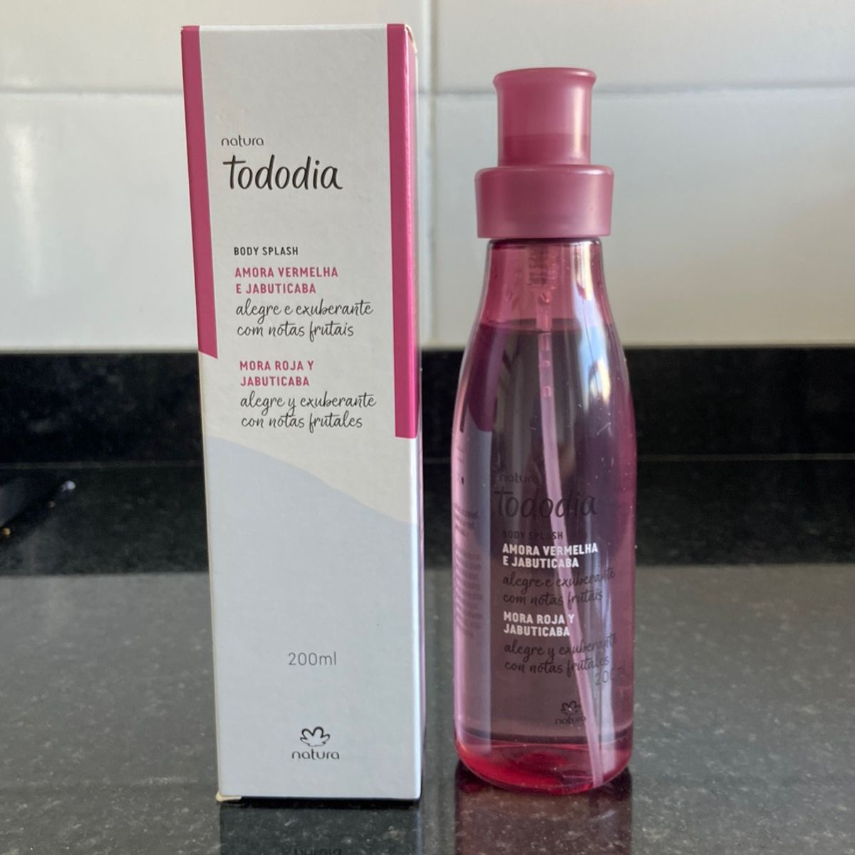 Body Splash Natura Tododia Amora Vermelha E Jabuticaba Perfume Feminino Natura Nunca Usado