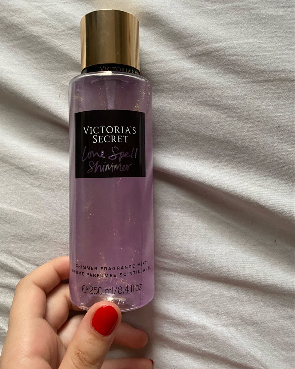 Body Splash Victoria Secrets Love Spell Shimmer Perfume Feminino