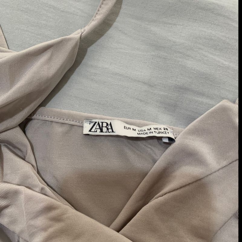 Body Zara Decotado, Blusa Feminina Zara Usado 83895320