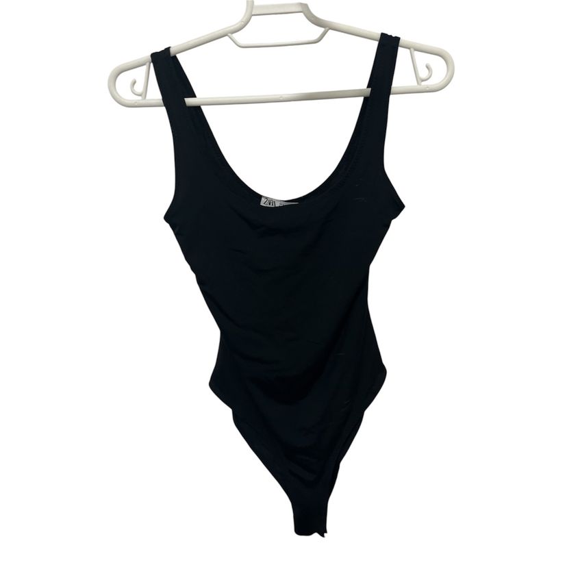 Body Zara Preto P | Blusa Feminina Zara Usado 142556001 | enjoei