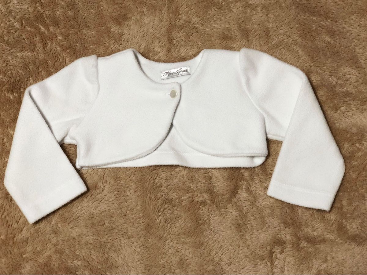 Bolero Branco Para Bebe De Plush Casaco Tamanho M Roupa Infantil Para Bebe Usado Enjoei