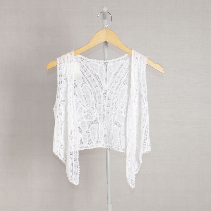 Bolero branco best sale de renda