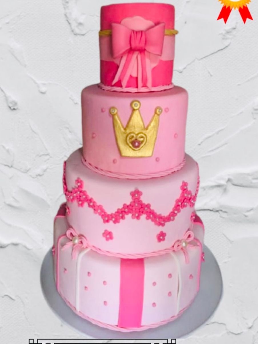Bolo Princesa  Item Infantil Lu-Arts-Cakes Nunca Usado 66527758