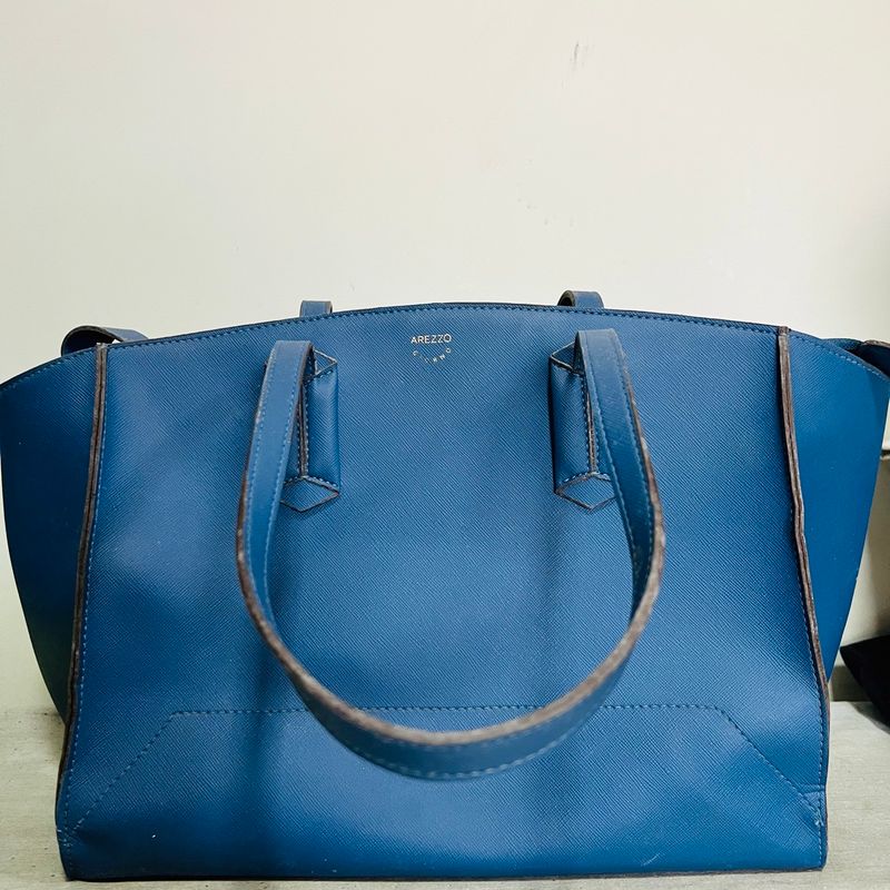 Bolsa Arezzo Azul Bolsa de Ombro Feminina Arezzo Usado 83614842