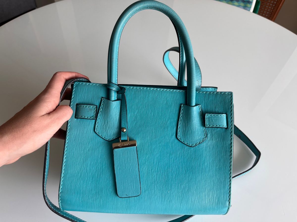 Bolsa Arezzo Azul Tiffany Bolsa de Ombro Feminina Arezzo Usado