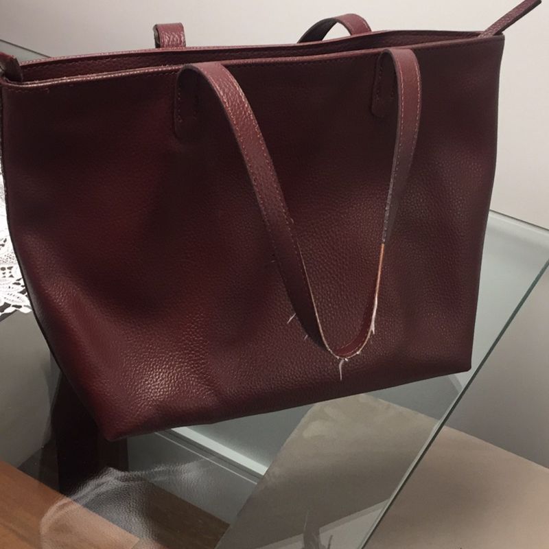 Bolsa Schutz Cor Marsala Original Usada Bolsa de Ombro Feminina Arezzo Usado 35611552 enjoei