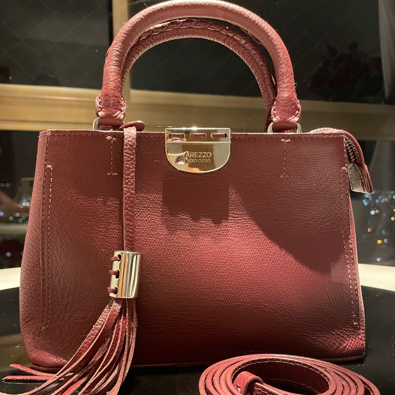 Bolsa Arezzo Couro Bolsa de Ombro Feminina Arezzo Nunca Usado 78764476 enjoei