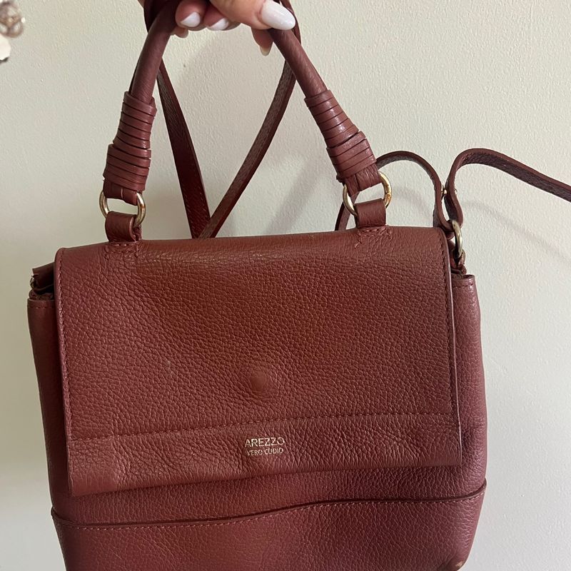 Bolsa Arezzo Couro Bolsa de Ombro Feminina Arezzo Usado 91538636 enjoei