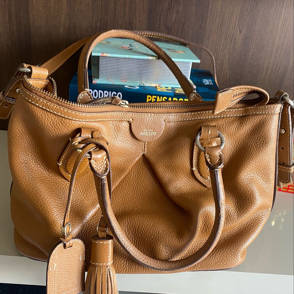 Bolsa Arezzo Couro Legítimo | Bolsa de Ombro Feminina Arezzo Usado ...