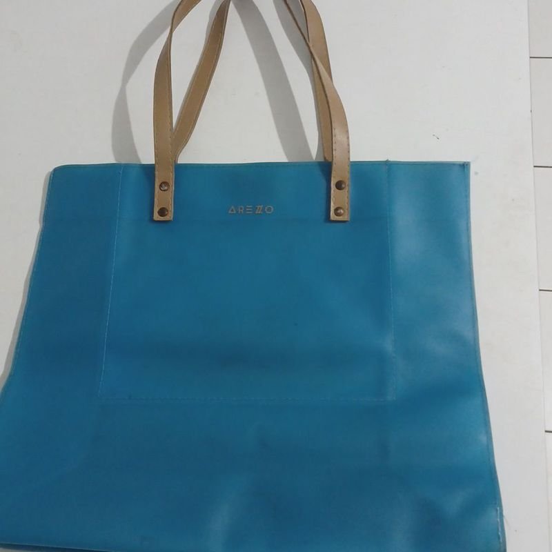 Bolsa Arezzo de Praia Azul Turquesa Transparente Impermeavel Moda Praia Feminina Arezzo Usado 94656242 enjoei