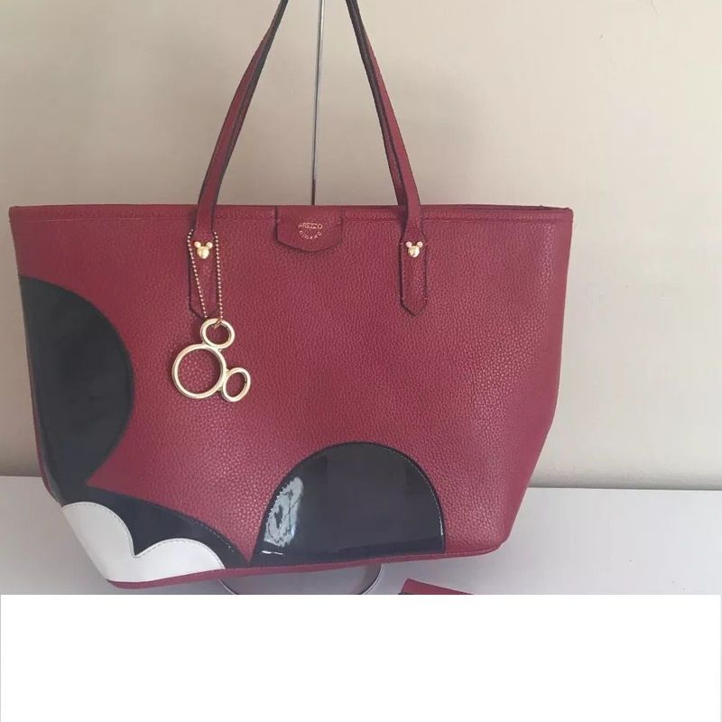 Bolsa Arezzo Original Mickey Vermelha Bolsa de Ombro Feminina Arezzo Usado 39332334 enjoei