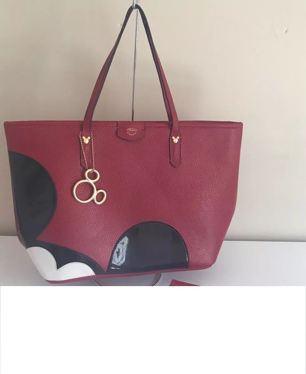 Bolsa Arezzo Original Mickey Vermelha Bolsa de Ombro Feminina Arezzo Usado 39332334 enjoei