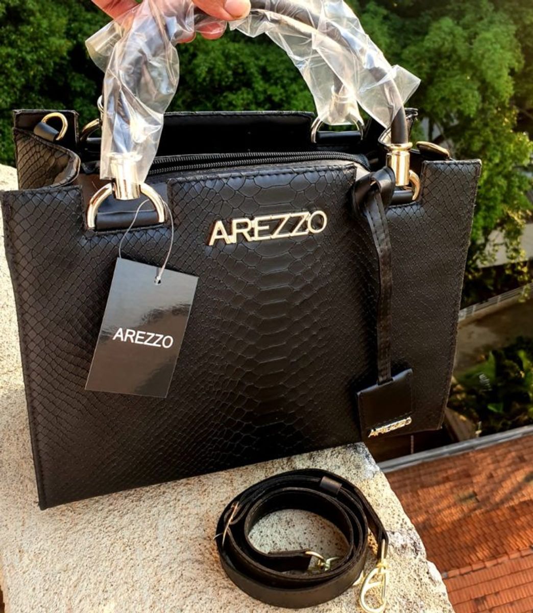 Bolsa Arezzo Preta Bolsa de m o Feminina Arezzo Nunca Usado 49241543 enjoei