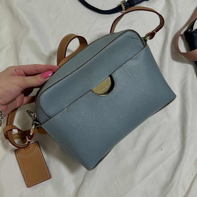 Bolsa Azul Claro Arrezo Bolsa de Ombro Feminina Arezzo Usado 90393829 enjoei