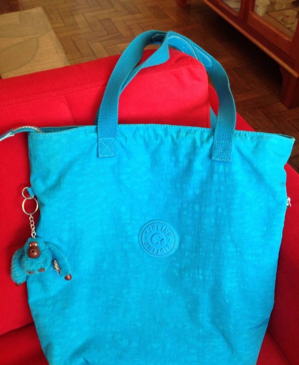 bolsa azul kipling - ombro kipling